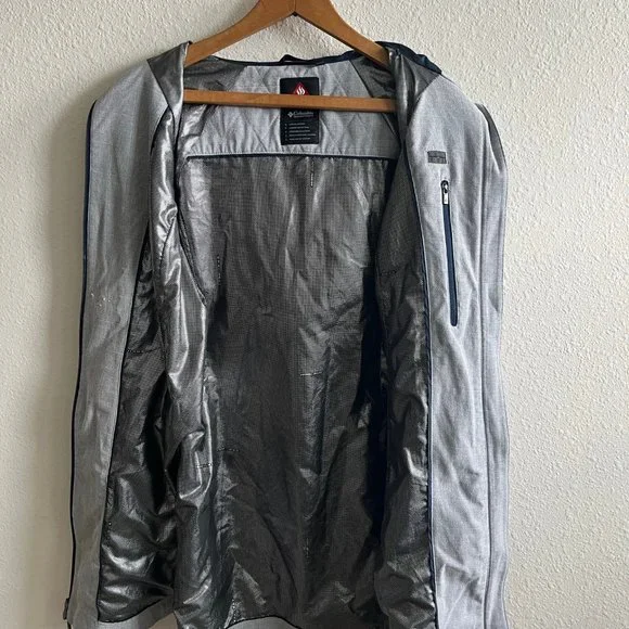 Columbia Women's Dusk 2 Dawn Omni Heat Light Grey Jacket Size S Style WL2111 - Picture 12 of 15